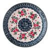 Polish Pottery 8.5" Salad Plate (Evergreen Bells) | T134U-PZDG at PolishPotteryOutlet.com