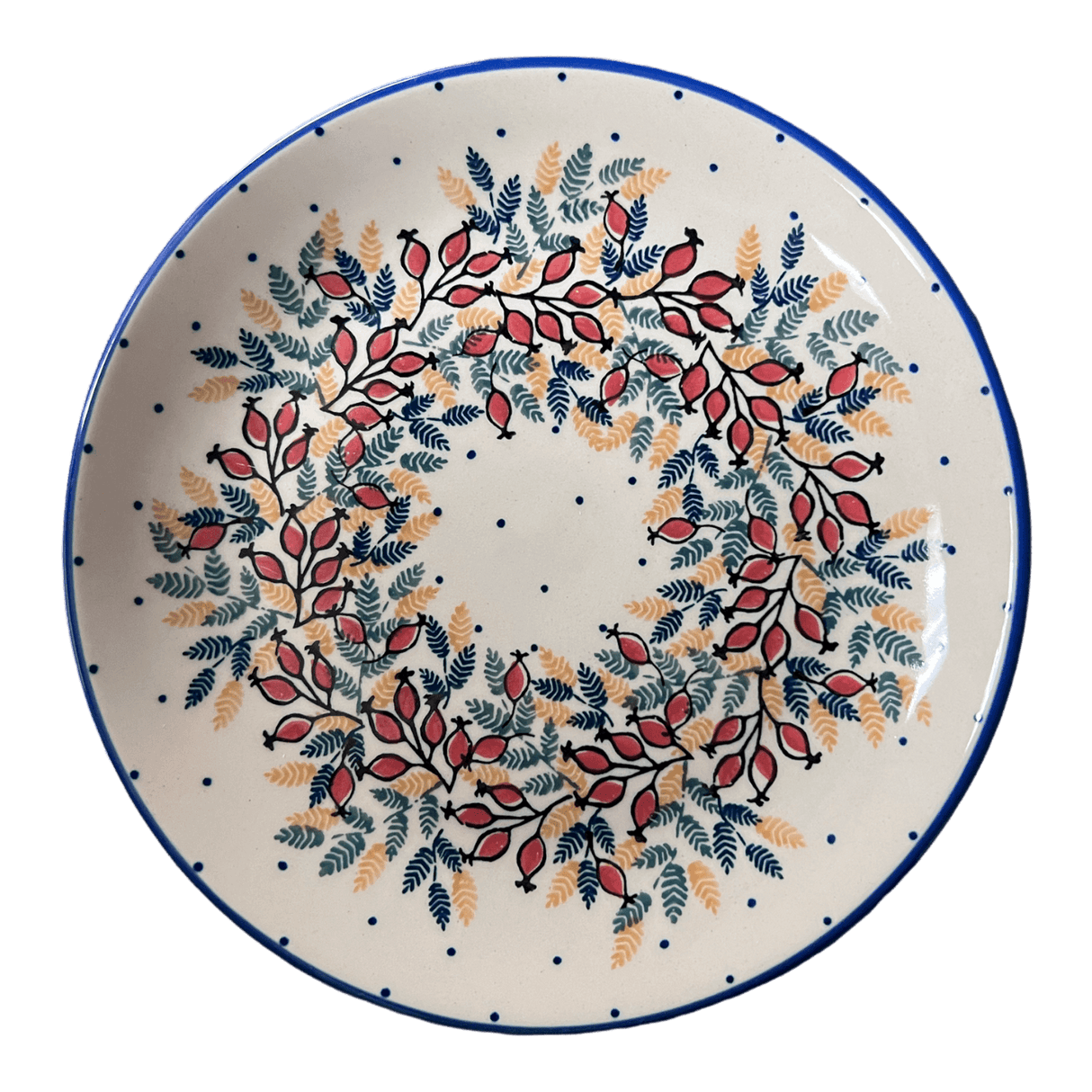 Plate, Round, Salad, 8.5" in "Rose Hips" by Manufaktura | T134U-SM01