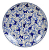 Polish Pottery 8.5" Salad Plate (Dusty Blue Butterflies) | T134U-AS56 at PolishPotteryOutlet.com