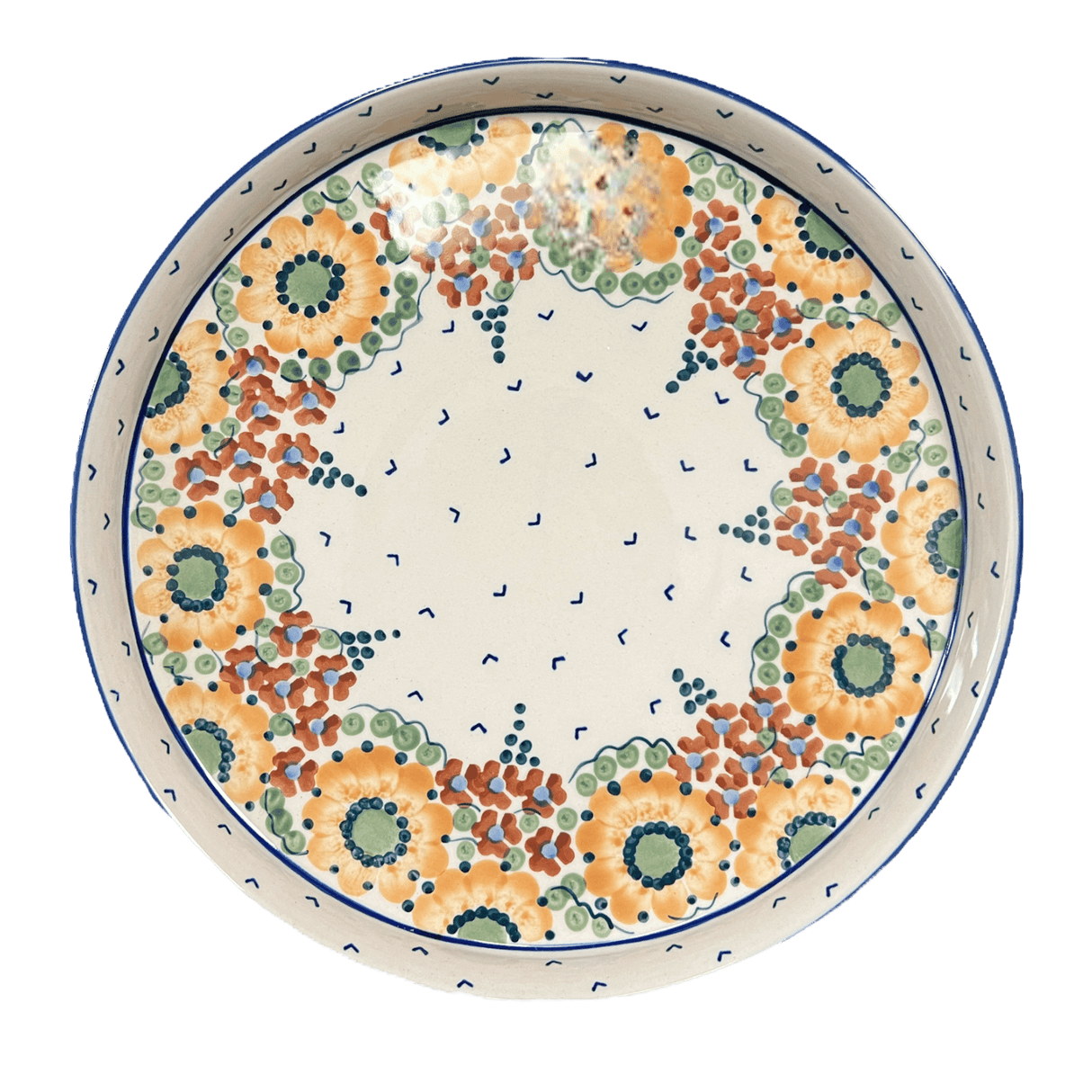 Tray, Round, 10.25" in "Autumn Harvest" by Manufaktura | T153S-LB