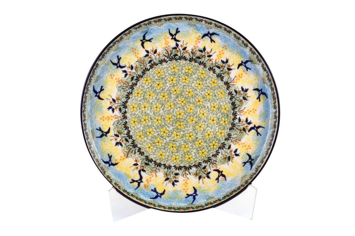 Tray, Round, 10.25" in "Soaring Swallows" by Manufaktura | T153S-WK57