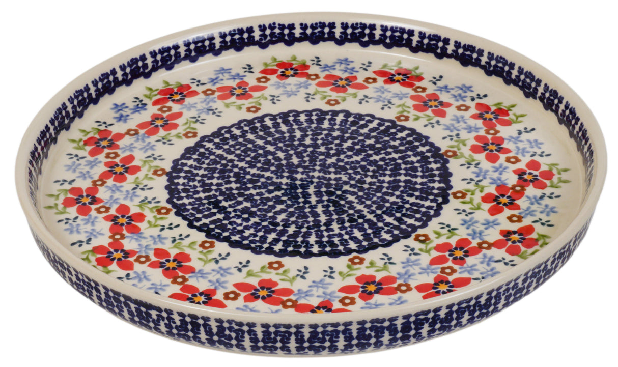 Tray, Round, 10.25" in "Summer Bouquet" by Manufaktura | T153T-MM01