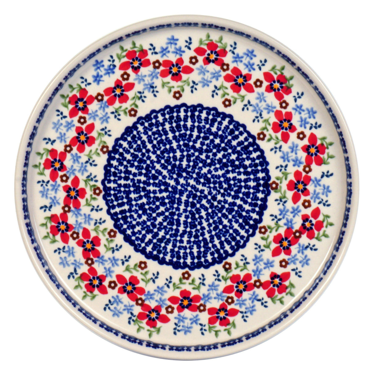 Tray, Round, 10.25" in "Summer Bouquet" by Manufaktura | T153T-MM01