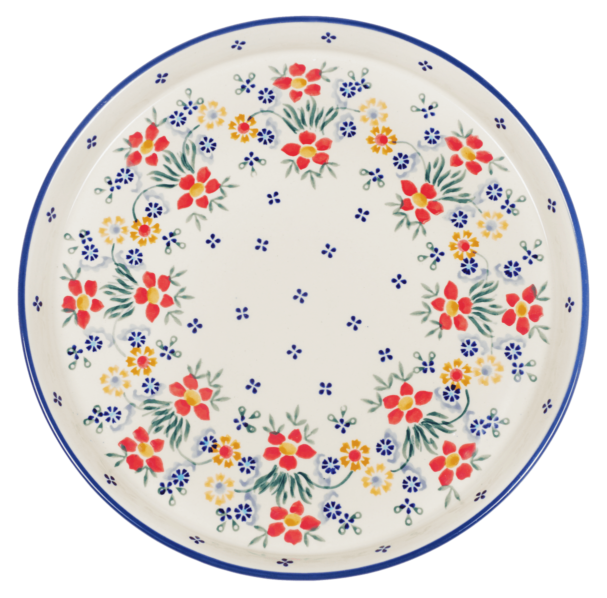 Tray, Round, 10.25" in "Fresh Flowers" by Manufaktura | T153U-MS02