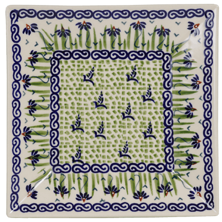 Plate, Square, Dessert, 7" in "Riverbank" by Manufaktura | T158T-MC15