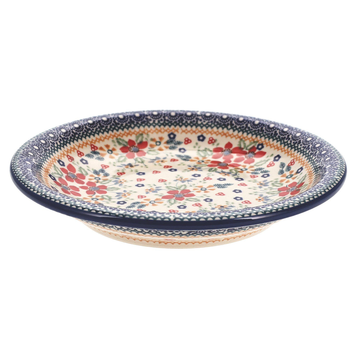 Bowl, Round, Pasta, 9.25" Bowl in "Ruby Bouquet" by Manufaktura | T159S-DPCS