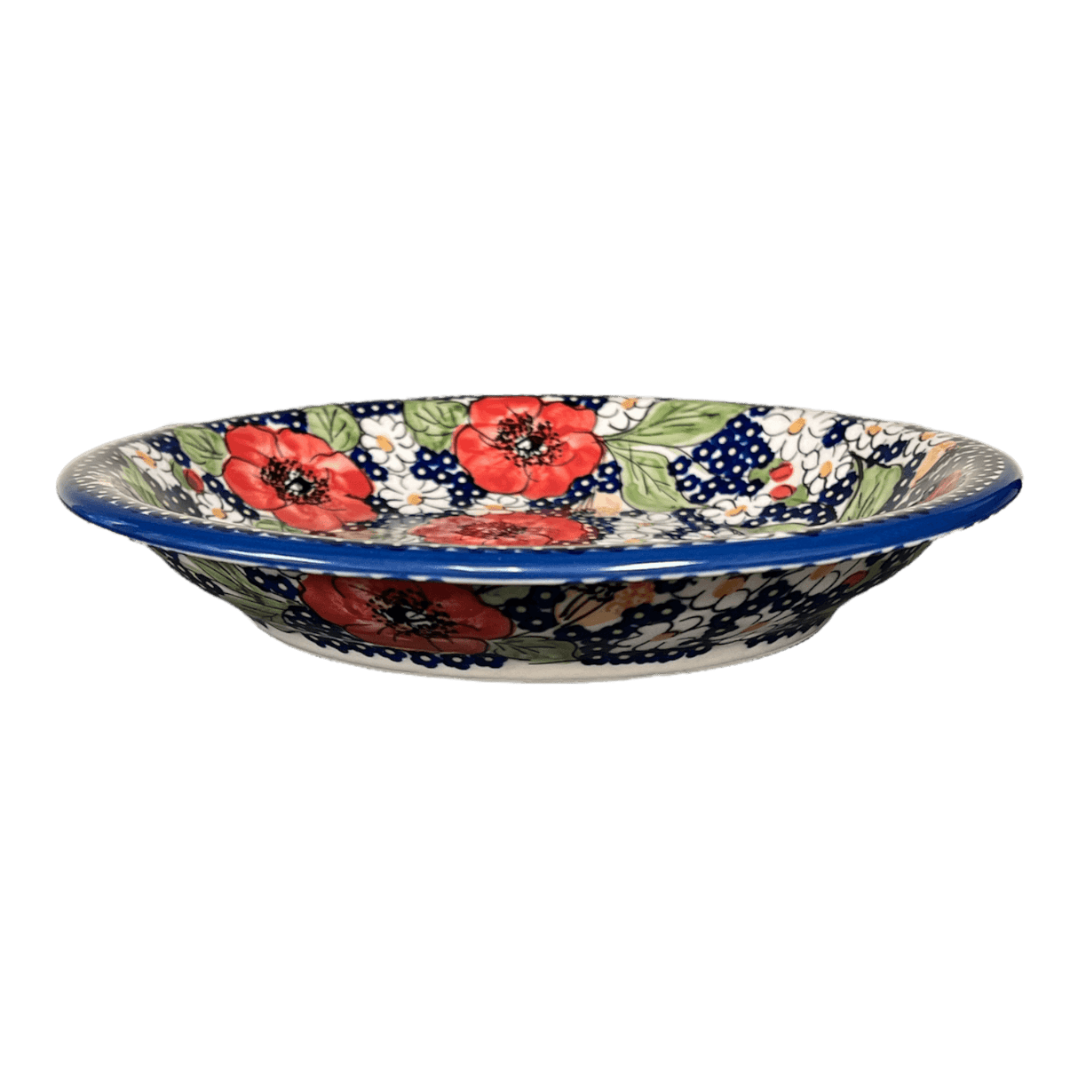 Bowl, Round, Pasta, 9.25" Bowl in "Poppies & Posies" by Manufaktura | T159S-IM02