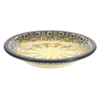 A picture of a Polish Pottery 9.25" Pasta Bowl (Sunshine Grotto) | T159S-WK52 as shown at PolishPotteryOutlet.com/products/9-25-pasta-plate-sunshine-grotto-t159s-wk52