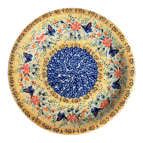 Bowl, Round, Pasta, 9.25" Bowl in "Butterfly Bliss" by Manufaktura | T159S-WK73