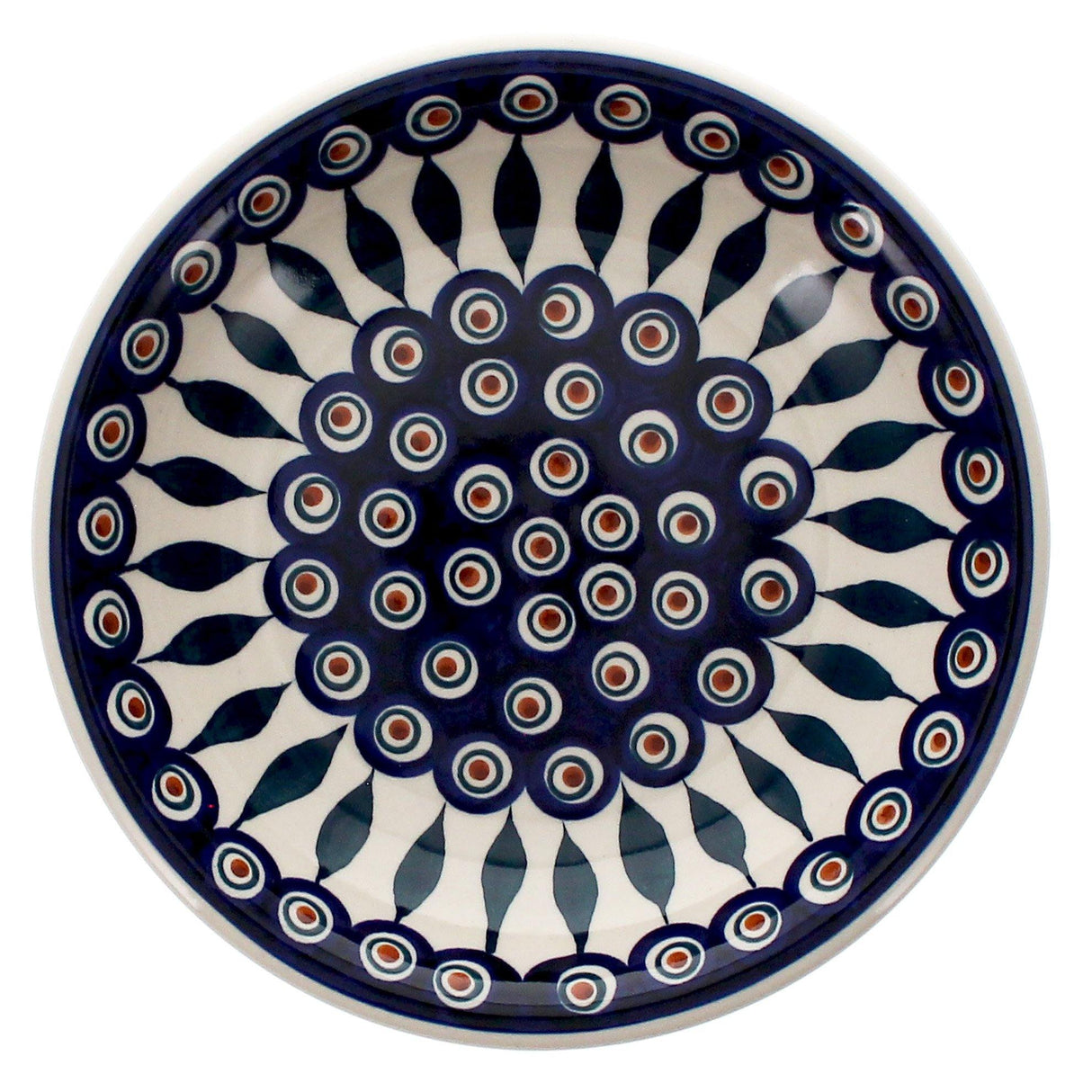 Bowl, Round, Pasta, 9.25" Bowl in "Peacock" by Manufaktura | T159T-54