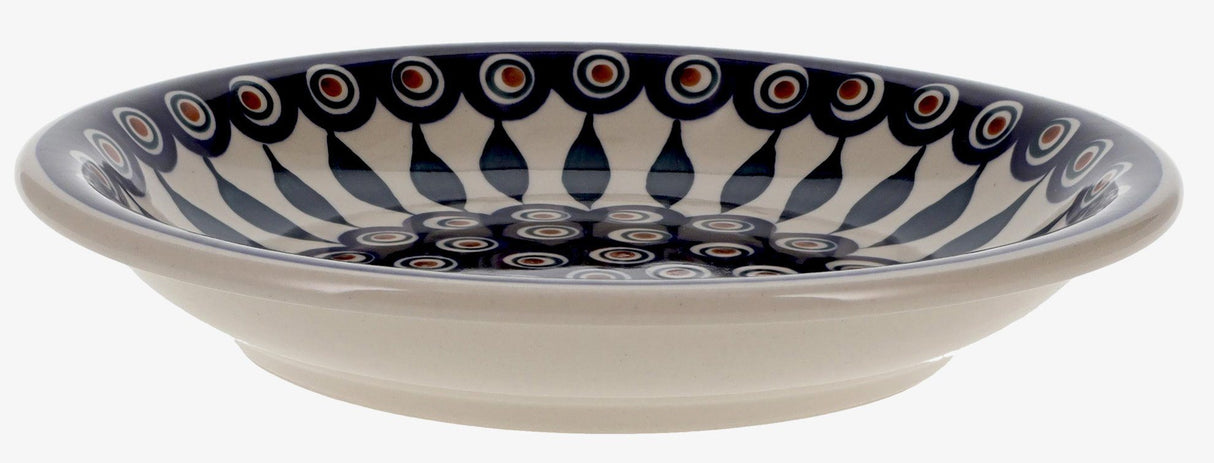 Bowl, Round, Pasta, 9.25" Bowl in "Peacock" by Manufaktura | T159T-54