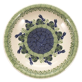 Polish Pottery 9.25" Pasta Bowl (Bunny Love) | T159T-P324 Additional Image at PolishPotteryOutlet.com