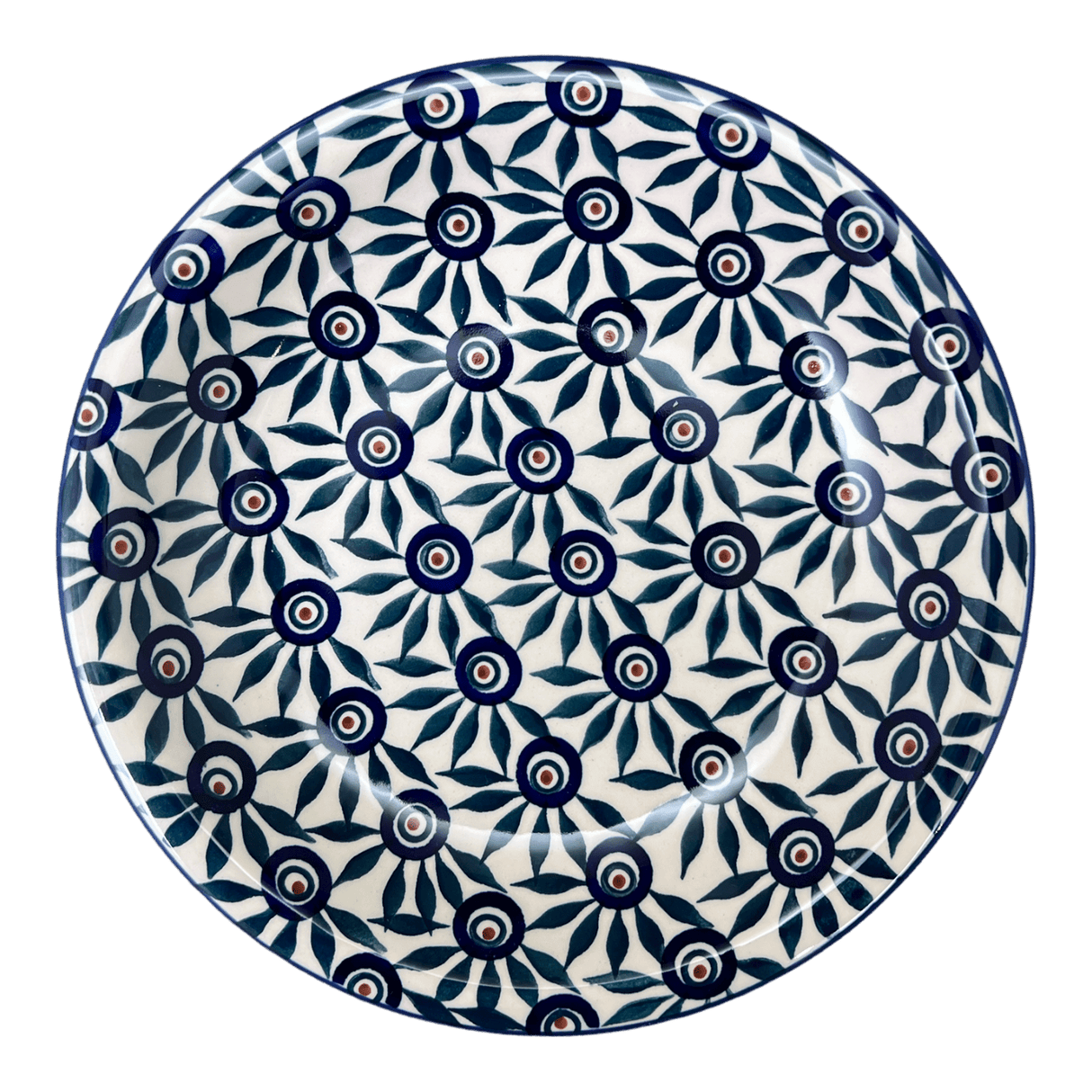 Bowl, Round, Pasta, 9.25" Bowl in "Peacock Parade" by Manufaktura | T159U-AS60