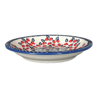 A picture of a Polish Pottery 9.25" Pasta Bowl (Fresh Strawberries) | T159U-AS70 as shown at PolishPotteryOutlet.com/products/9-25-pasta-bowl-fresh-strawberries-t159u-as70
