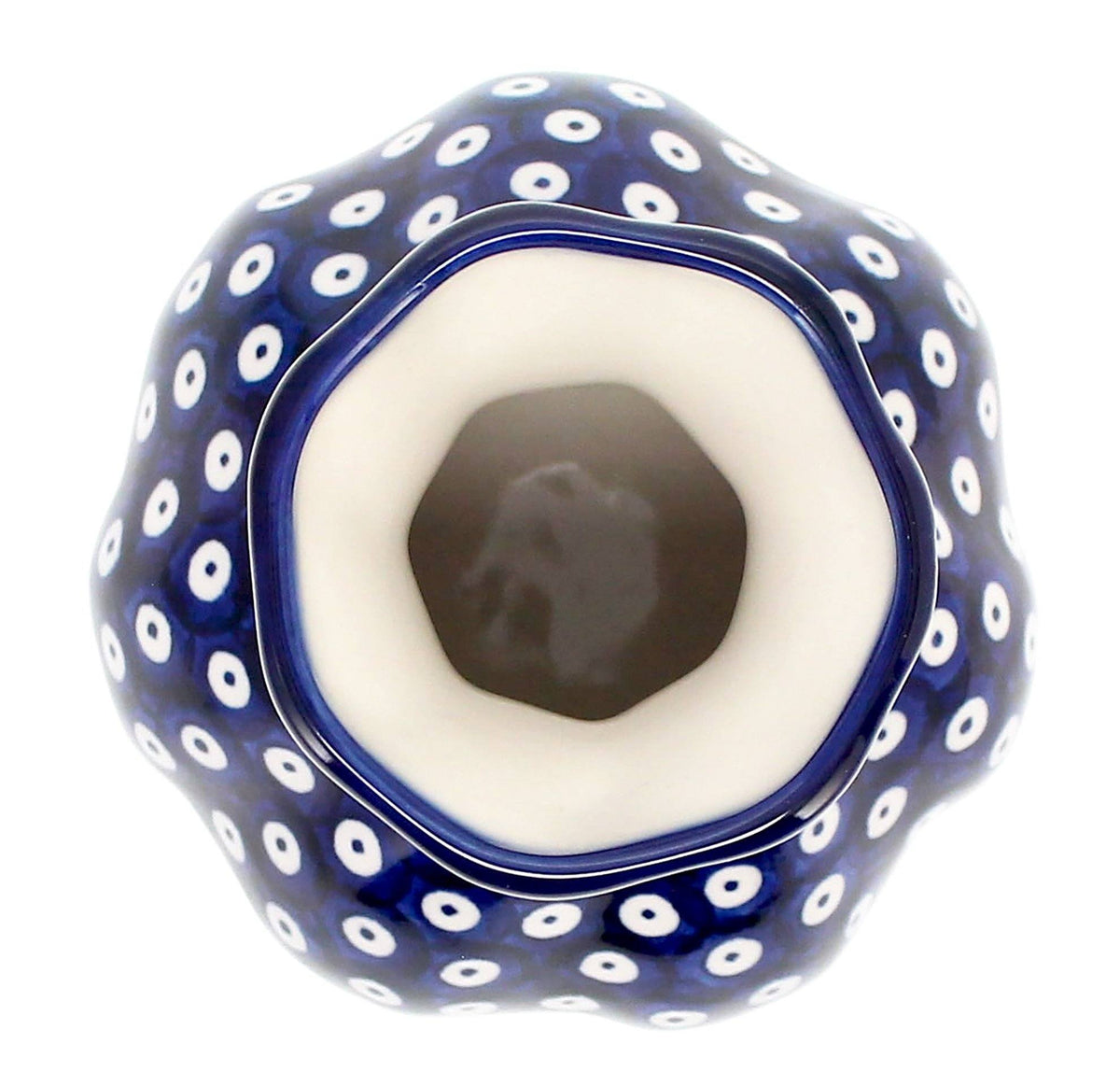 Vase, Scalloped, 6", WR (WR30Z) in "Mosquito" by W.R. Ceramika | WR30Z-SM3