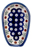 Polish Pottery WR 3.5" x 5" Spoon Rest (Mosquito) | WR55D-SM3 at PolishPotteryOutlet.com