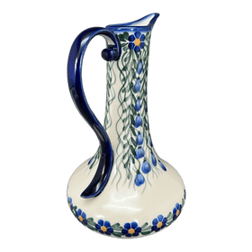Polish Pottery 0.8 Liter Lotos Pitcher (Modern Blue Cascade) | WR7E-GP1 Additional Image at PolishPotteryOutlet.com
