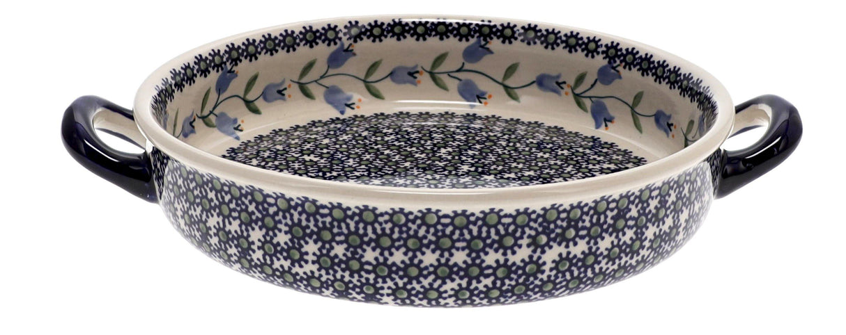 Casserole, Round, Handles, 9.25" in "Lily of the Valley" by Manufaktura | Z140T-ASD