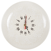 Polish Pottery 10" Round Plate Wall Clock (Duet in Lace) | Z144S-SB02 at PolishPotteryOutlet.com