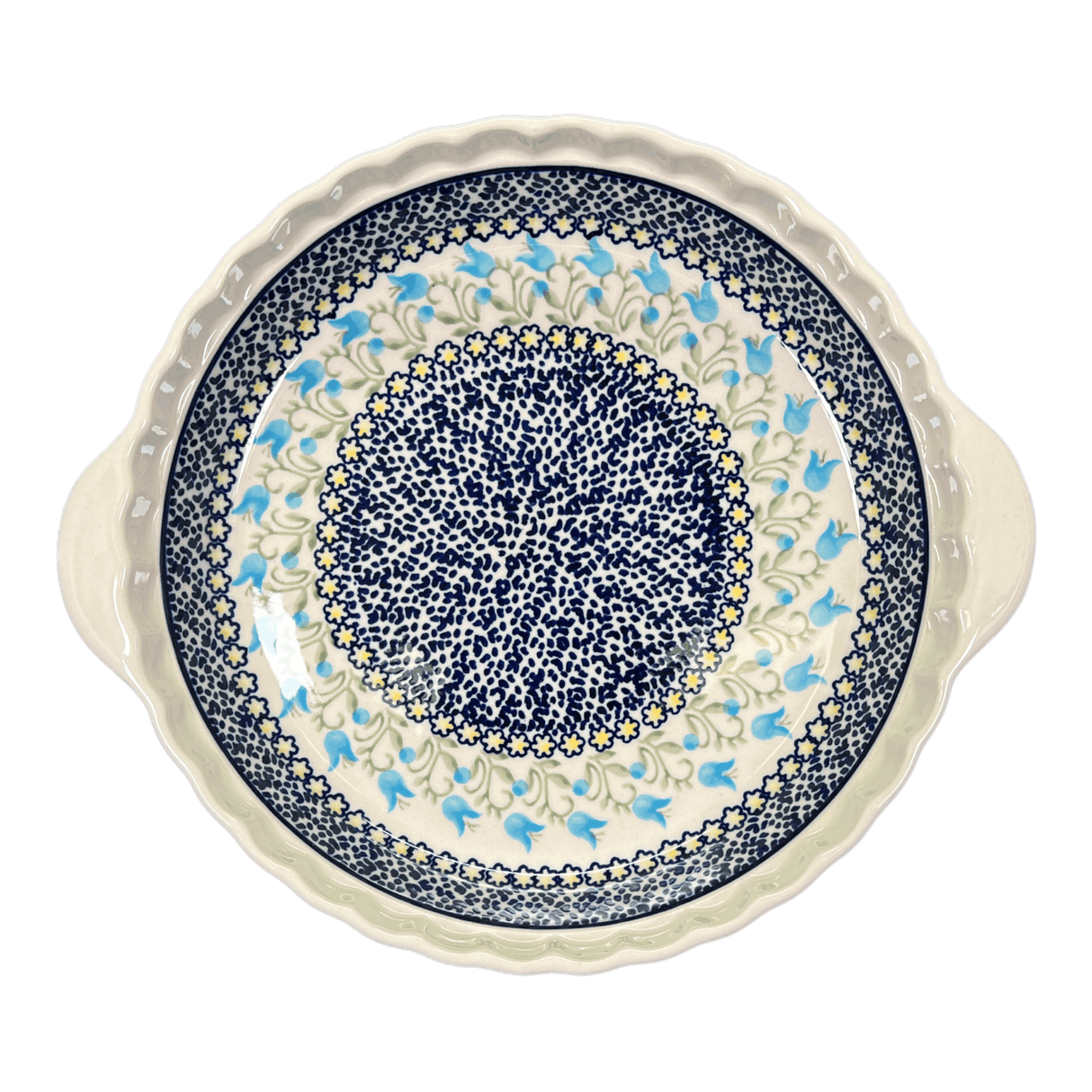 Baker, Round, Pie Plate, Handles, 9.75" in "Riverdance" by Manufaktura | Z148T-IZ3