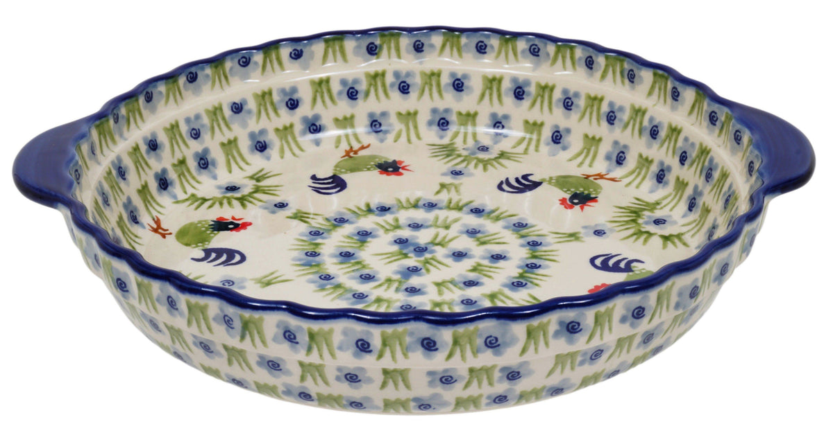 Baker, Round, Pie Baker, Handles, 9.75" in "Rise & Shine" by Manufaktura | Z148U-P319