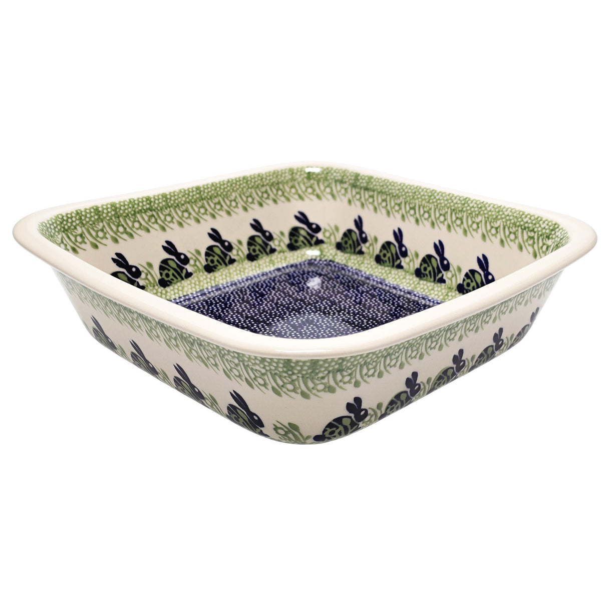 Baker, Square, 11.5" Deep in "Bunny Love" by Manufaktura | Z149T-P324