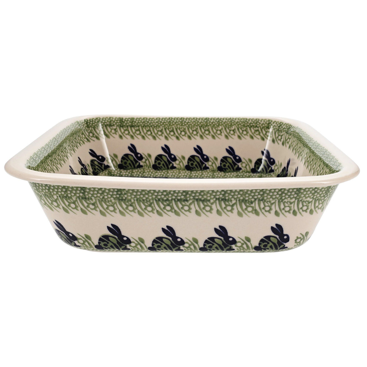 Baker, Square, 11.5" Deep in "Bunny Love" by Manufaktura | Z149T-P324