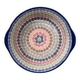 Polish Pottery 10" Deep Round Baker (Speckled Rainbow) | Z155M-AS37 Additional Image at PolishPotteryOutlet.com