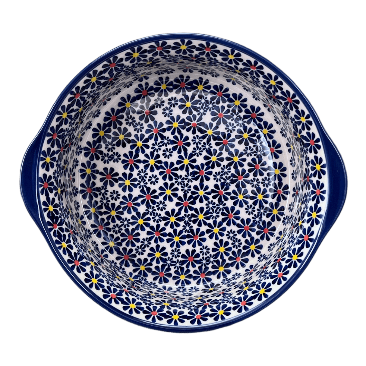 Baker, Round, Deep, 10" in "Field of Daisies" by Manufaktura | Z155S-S001
