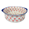 Polish Pottery 10" Deep Round Baker (Simply Beautiful) | Z155T-AC61 at PolishPotteryOutlet.com