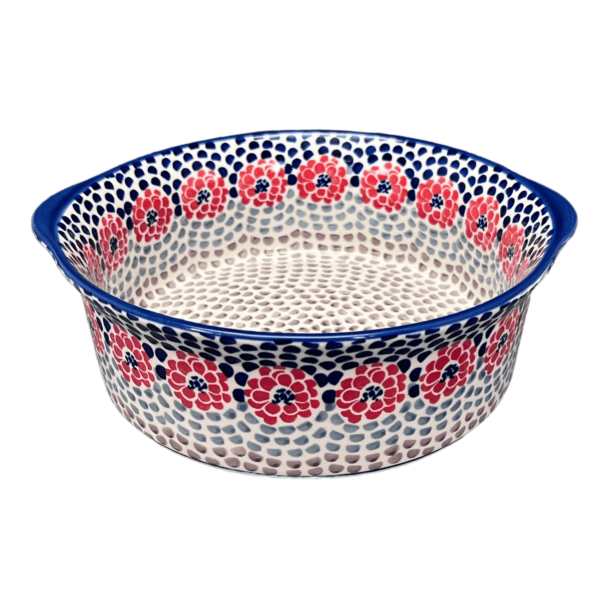 Baker, Round, Deep, 10" in "Falling Petals" by Manufaktura | Z155U-AS72
