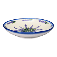 A picture of a Polish Pottery W.R. Pasta Bowl (Lavender Fields) | WR5E-BW4 as shown at PolishPotteryOutlet.com/products/pasta-bowl-lavender-fields-wr5e-bw4