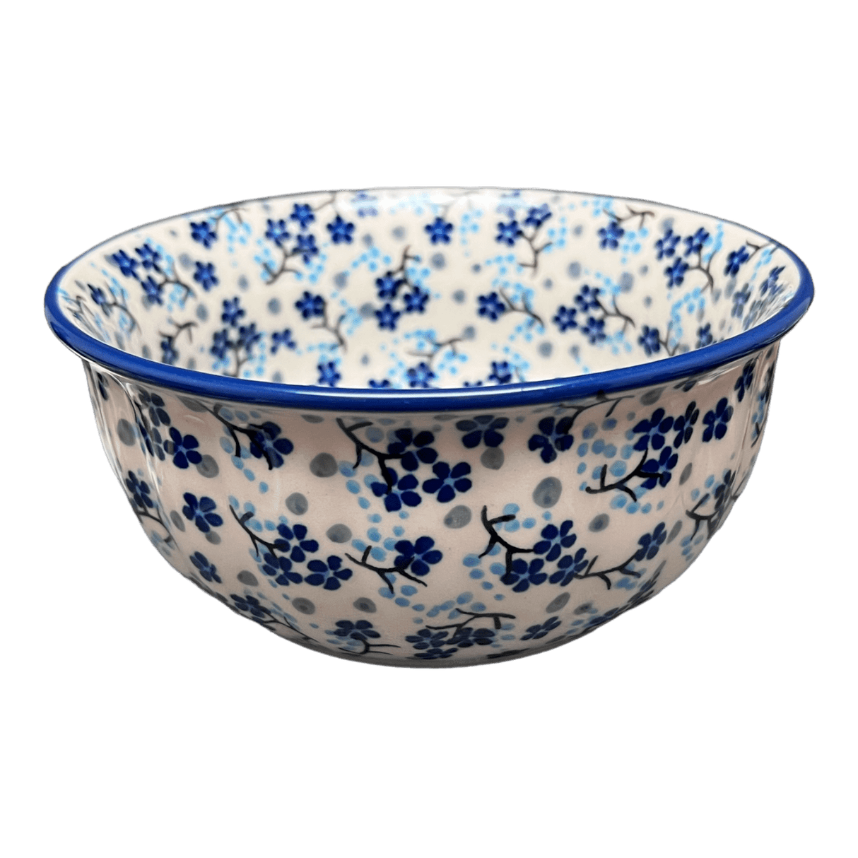 Bowl, Round, 5.5" in "Scattered Blues" by Manufaktura | M083S-AS45