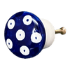 Polish Pottery Drawer Pulls (Dot to Dot) | WR67A-SM2 at PolishPotteryOutlet.com