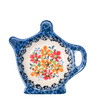 Polish Pottery Teapot Saucer (Red & Orange Dream) | GPH08-UHP at PolishPotteryOutlet.com