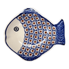 Polish Pottery Small Fish Platter (Chocolate Drop) | S014T-55 at PolishPotteryOutlet.com