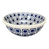 Polish Pottery 6.75" Bowl (Navy Retro) | M090U-601A at PolishPotteryOutlet.com