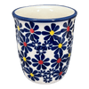 Polish Pottery Wine Cup/Q-Tip Holder (Field of Daisies) | K100S-S001 at PolishPotteryOutlet.com