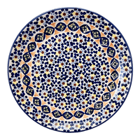 A picture of a Polish Pottery 10" Dinner Plate (Kaleidoscope) | T132U-ASR as shown at PolishPotteryOutlet.com/products/10-dinner-plate-kaleidoscope-t132u-asr