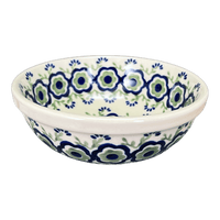 A picture of a Polish Pottery 6" Bowl (Green Tea Garden) | M089T-14 as shown at PolishPotteryOutlet.com/products/6-bowl-green-tea-garden-m089t-14