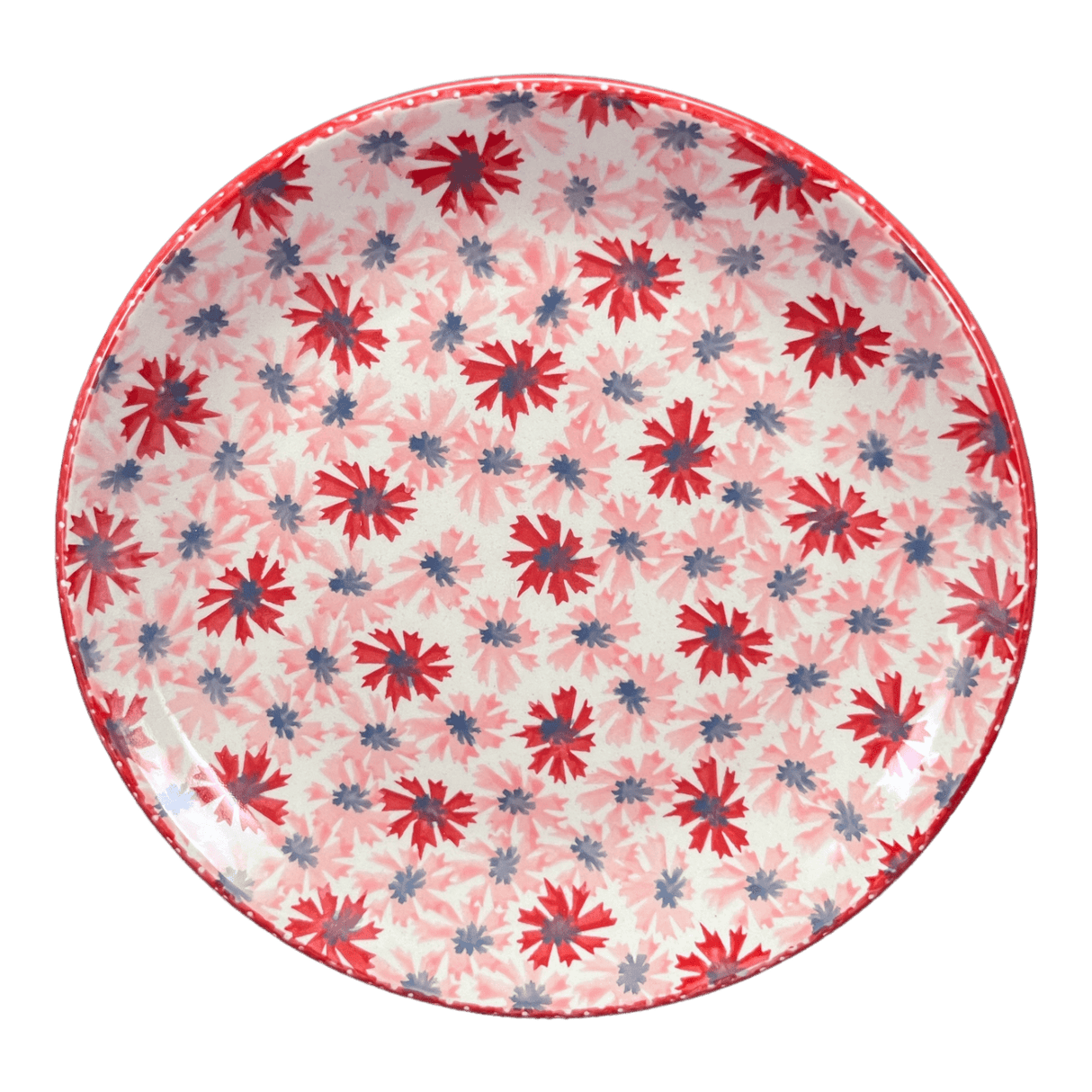 Plate, Round, Salad, 8.5" in "Scarlet Daisy" by Manufaktura | T134U-AS73