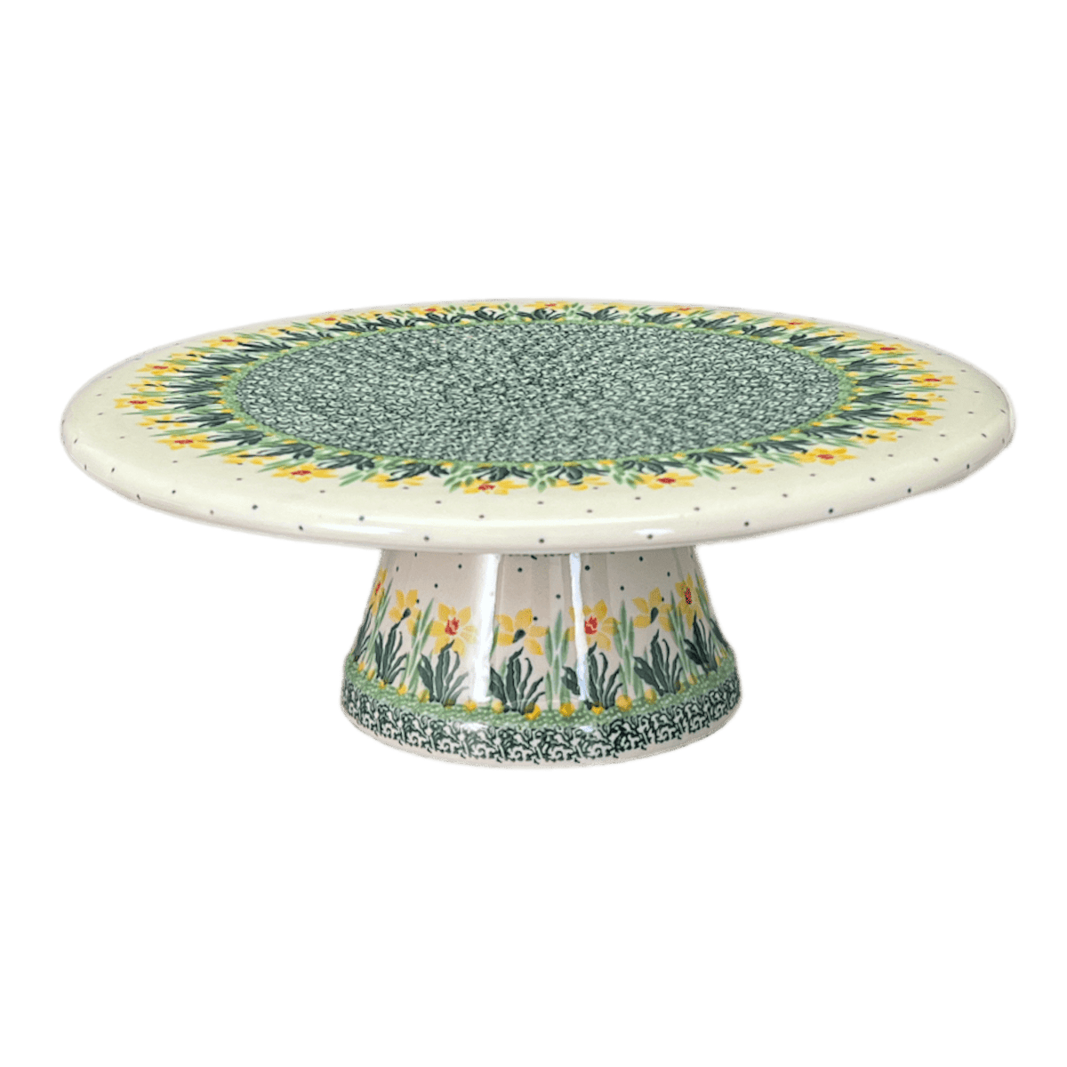 Cake Plate, Round, With Stand, 11", CA (A659)