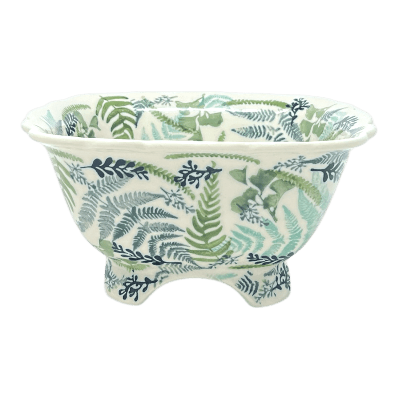 Bowl, Square, Fancy, Berry Bowl, 7.5", Manufaktura (M107)