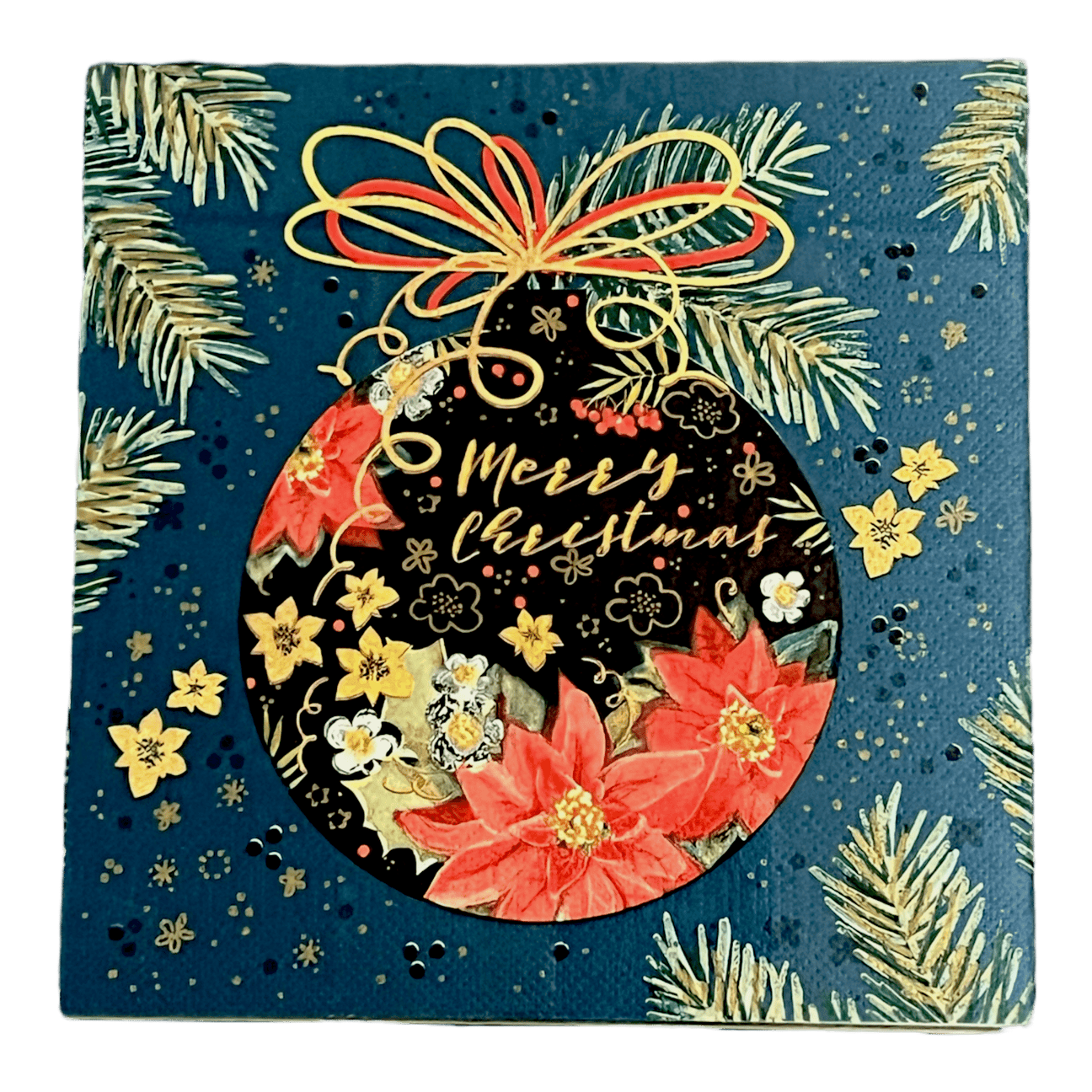 Pattern Poinsettia Bauble (026601)