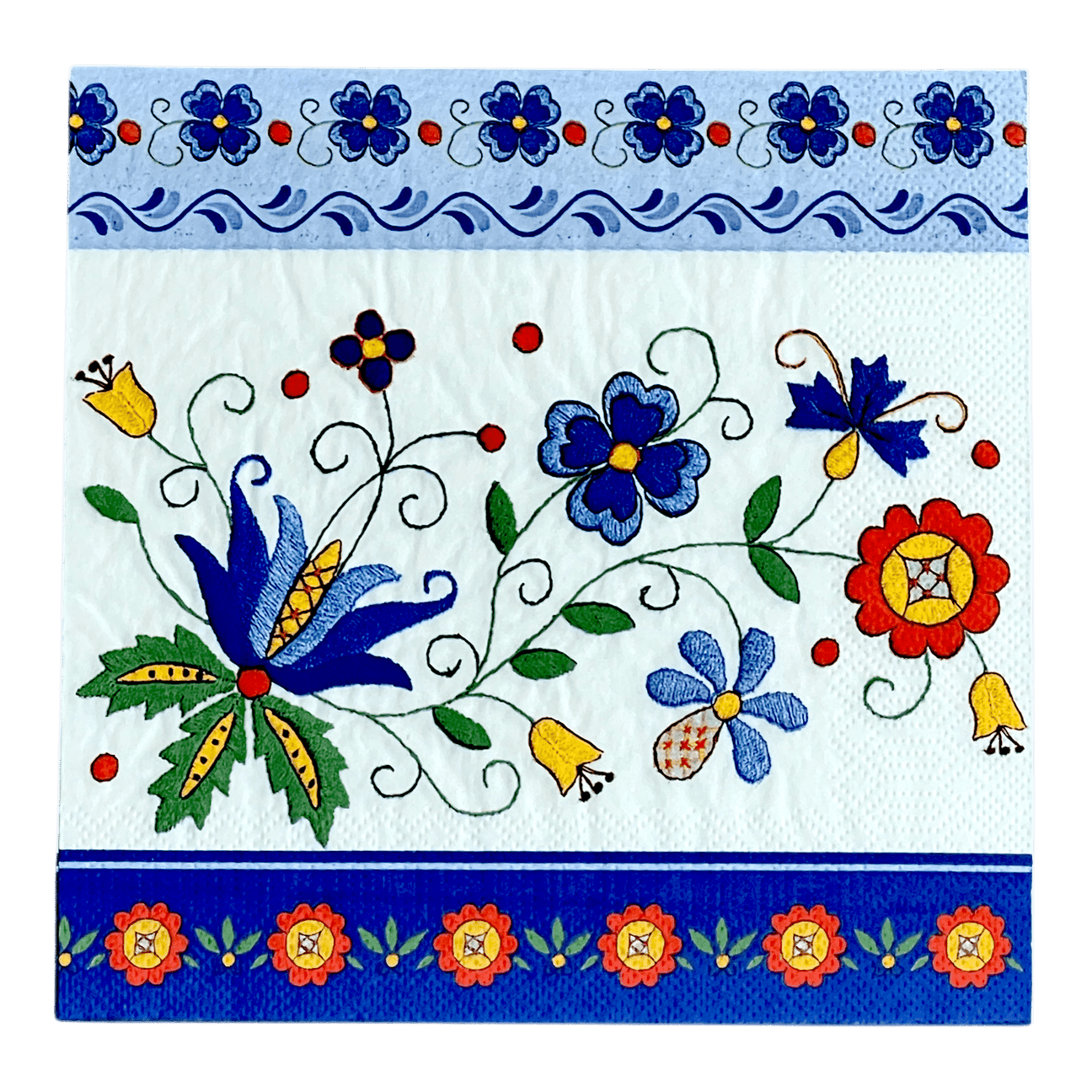 Pattern Blue Polish Folk (040501)