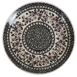 Picture of a Polish Pottery Product featuring the Duet in Black & Grey (DPSC) pattern.