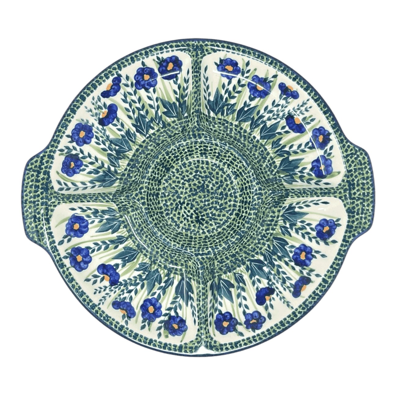 Plate, Round, Divided, 12.5", Manufaktura (T138)