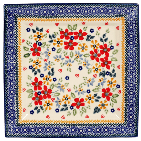 Plate, Square, Salad, 9", Manufaktura (T146)