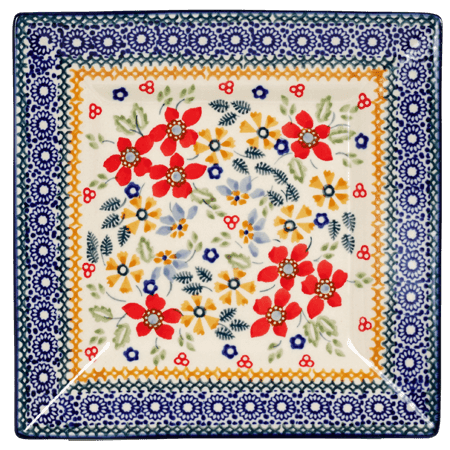 Plate, Square, Dessert, 7", Manufaktura (T158)