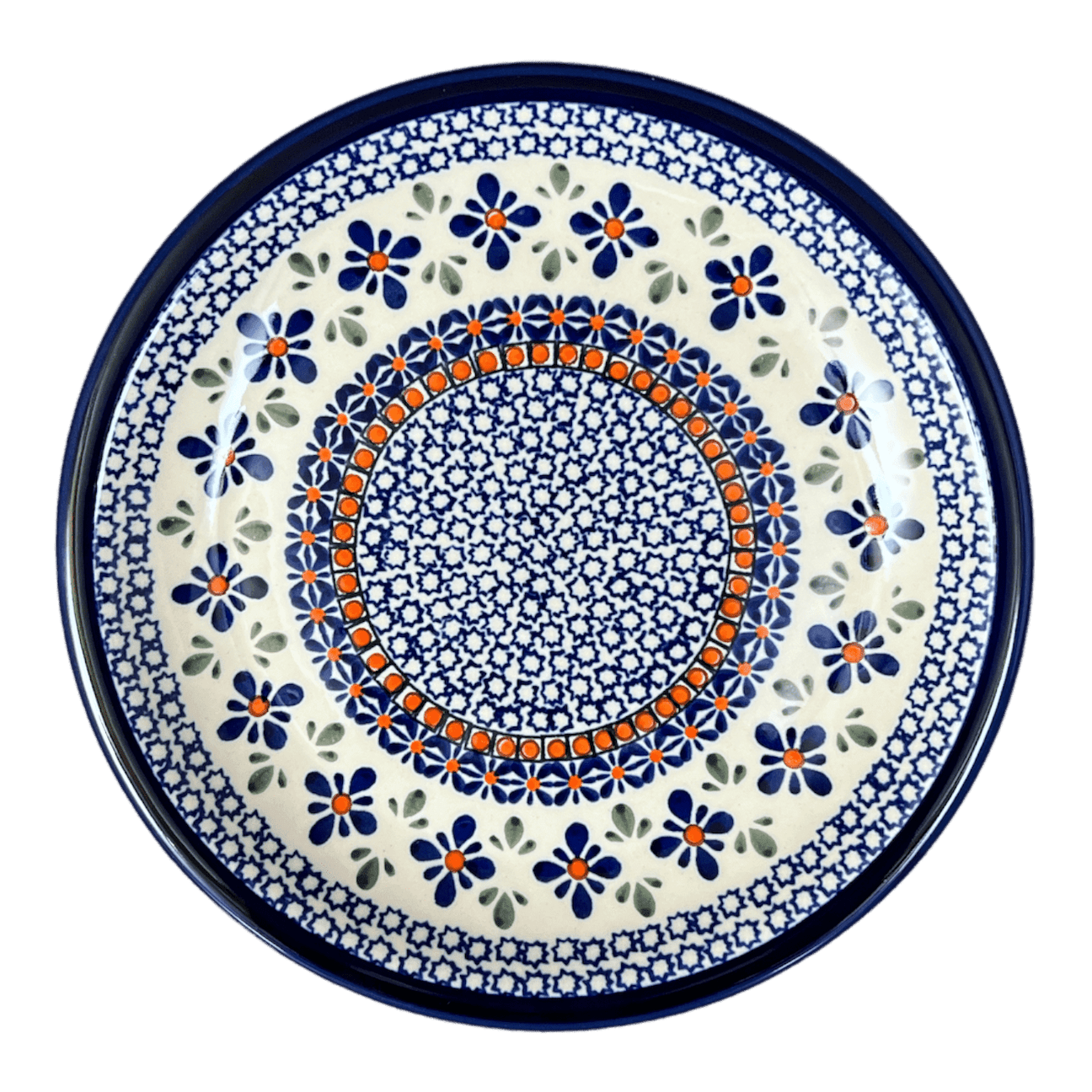 Pattern Blue Mosaic Flower (A221A)